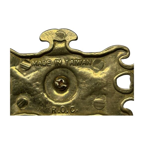 Brass Wall-Mounted Triple Bell Set Ornate Design Chain Pull Vintage Monastery - Picture 12 of 16